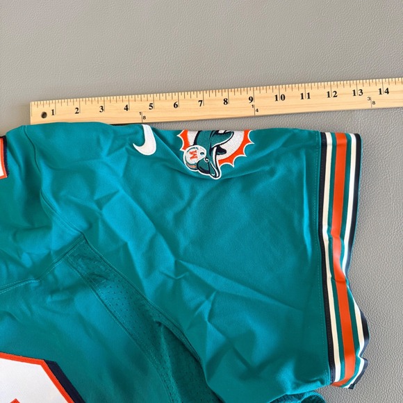 Nike NFL Jersey Mens 3XL Miami Dolphins Reggie Bush 22 Aqua On Field 56 - Picture 8 of 9